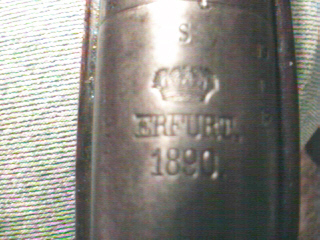 An 1890 S marked Erfurt Carbine from Roy Hultburg